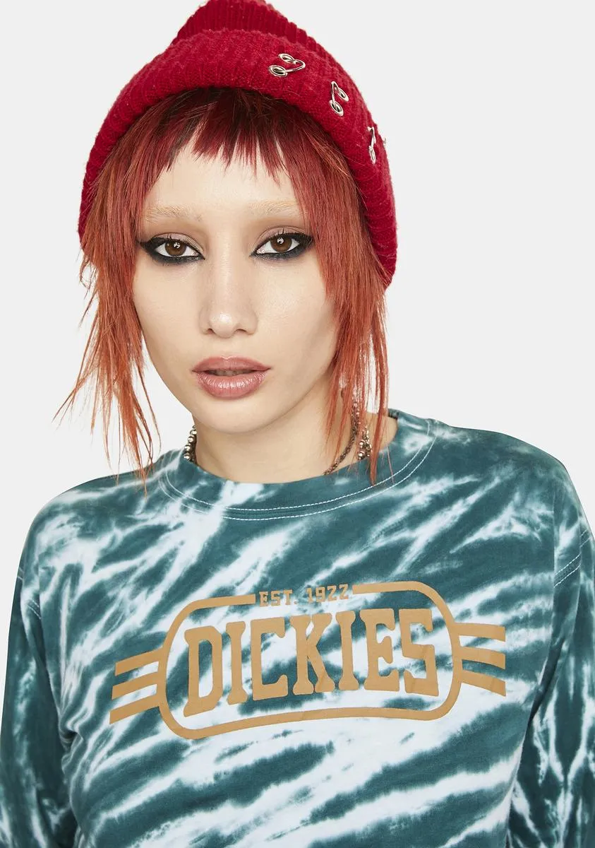 Tie Dye Long Sleeve Boyfriend Tee sold by Dolls Kill