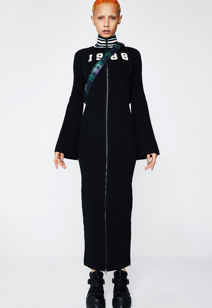 FENTY PUMA By Rihanna Zip-Up Sweater Maxi Dress sold by Dolls Kill product image thumbnail 5