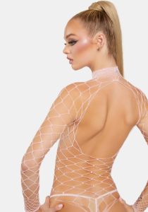 Sweet Dancing All Night Fishnet Bodystocking sold by Dolls Kill