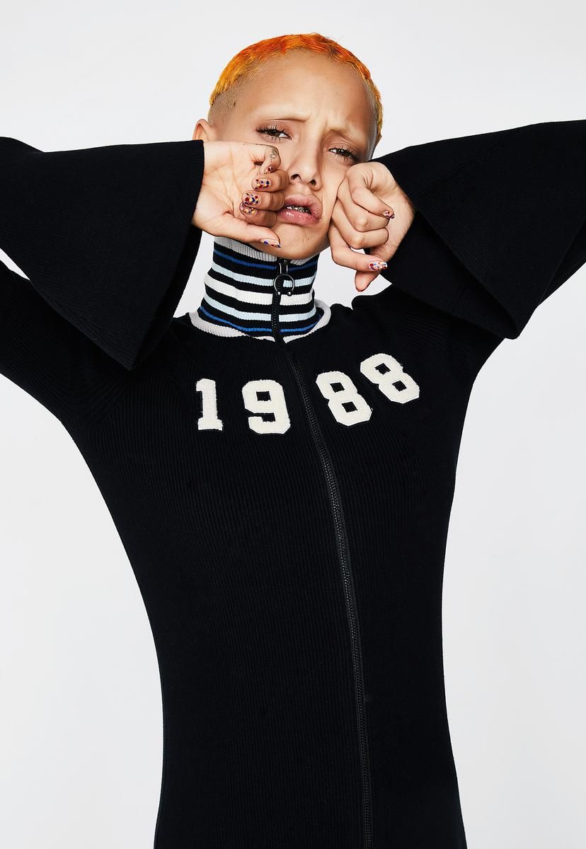 FENTY PUMA By Rihanna Zip-Up Sweater Maxi Dress sold by Dolls Kill product image thumbnail 2