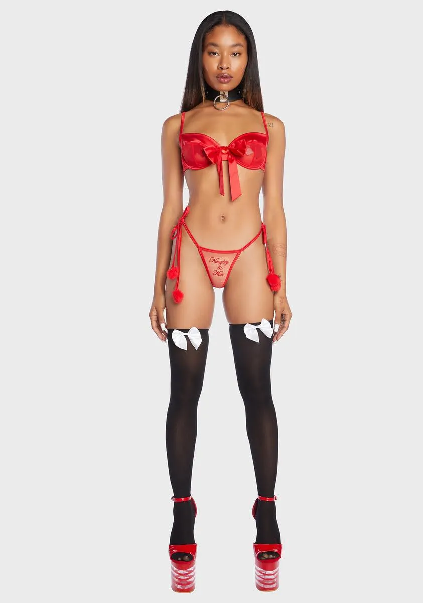Naughty & Nice 2-Piece Set sold by Dolls Kill