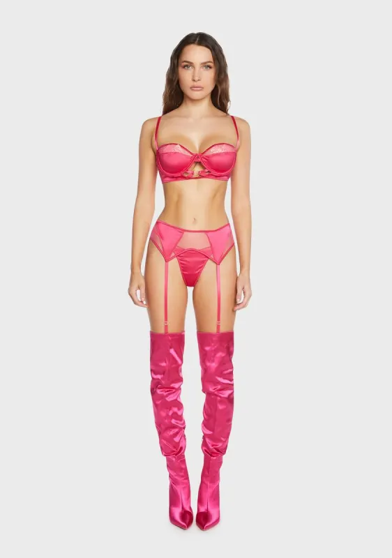 Pink Ring It On Lingerie Set sold by Dolls Kill