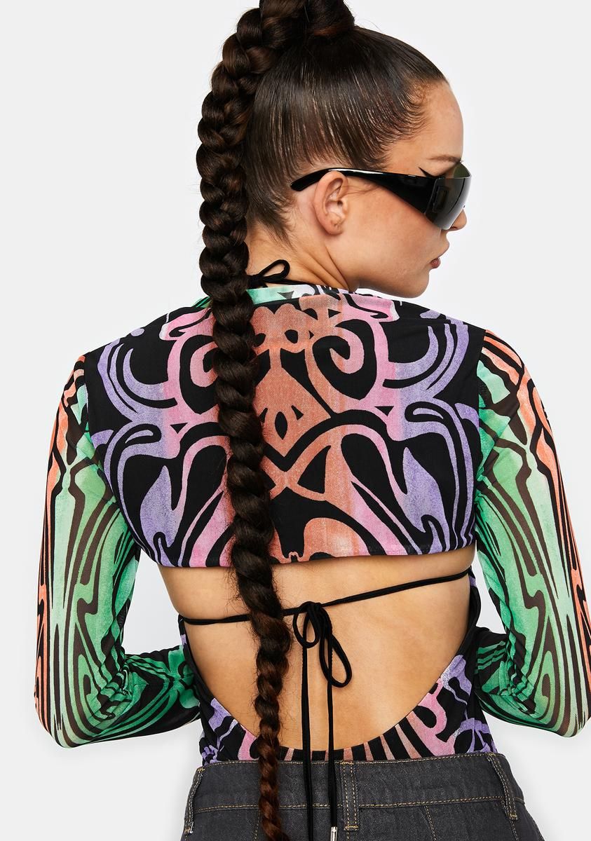 Liya Mesh Bodysuit Set sold by Dolls Kill product image thumbnail 4