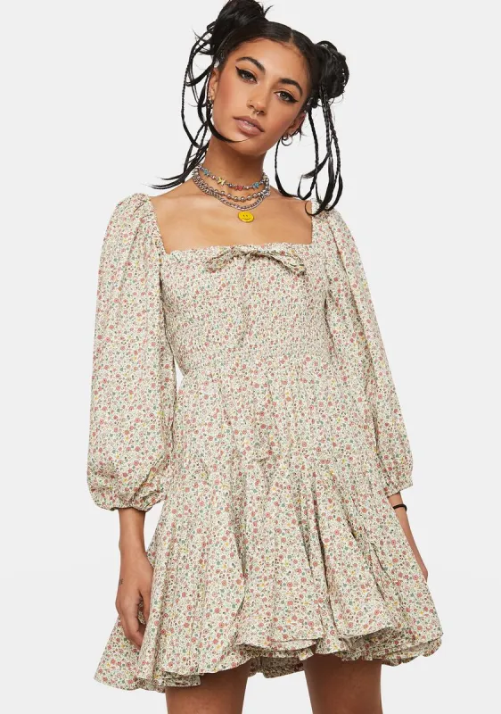 Come This Way Floral Mini Dress sold by Dolls Kill