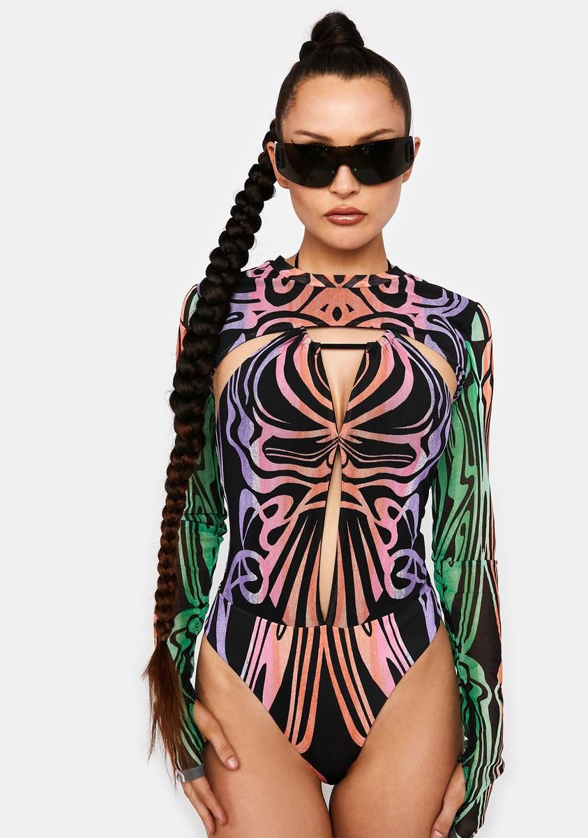 Liya Mesh Bodysuit Set sold by Dolls Kill