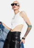 Valued Highly Ribbed Crop Tank sold by Dolls Kill