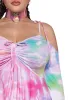 Plus F Is For Fairies™  Handkerchief Dress - Tie Dye Rainbow sold by Dolls Kill