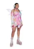Plus F Is For Fairies™  Handkerchief Dress - Tie Dye Rainbow sold by Dolls Kill