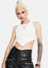 Valued Highly Ribbed Crop Tank sold by Dolls Kill