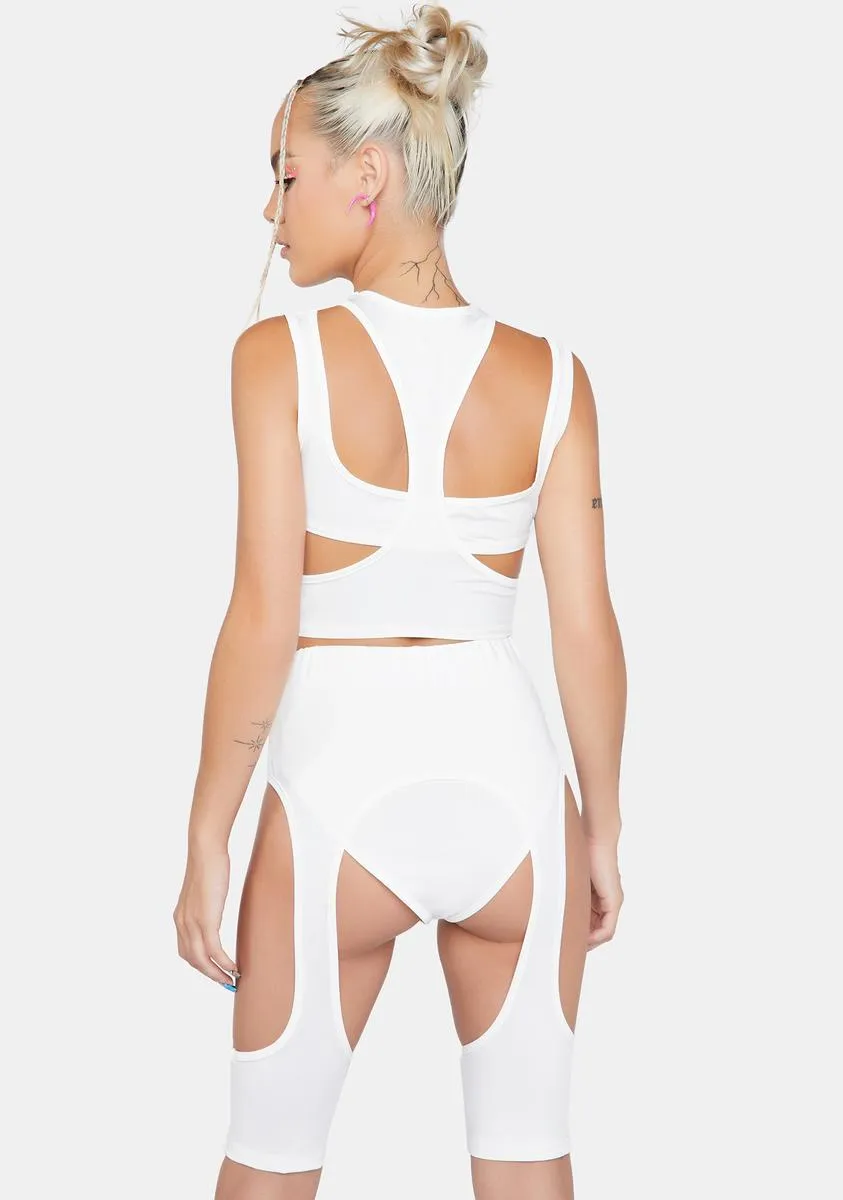 Ivory Experimenting Cut Out Shorts Set sold by Dolls Kill product image thumbnail 4