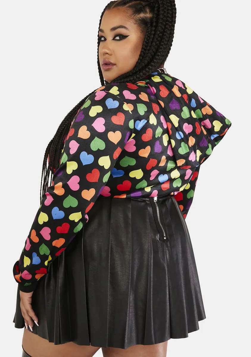 Plus Circle Of Love Velour Hoodie sold by Dolls Kill product image thumbnail 2