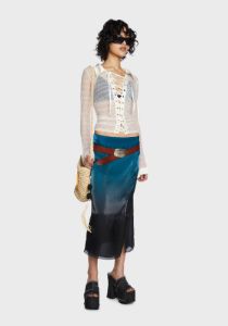 Primrose Romance Lace-Up Shirt sold by Dolls Kill