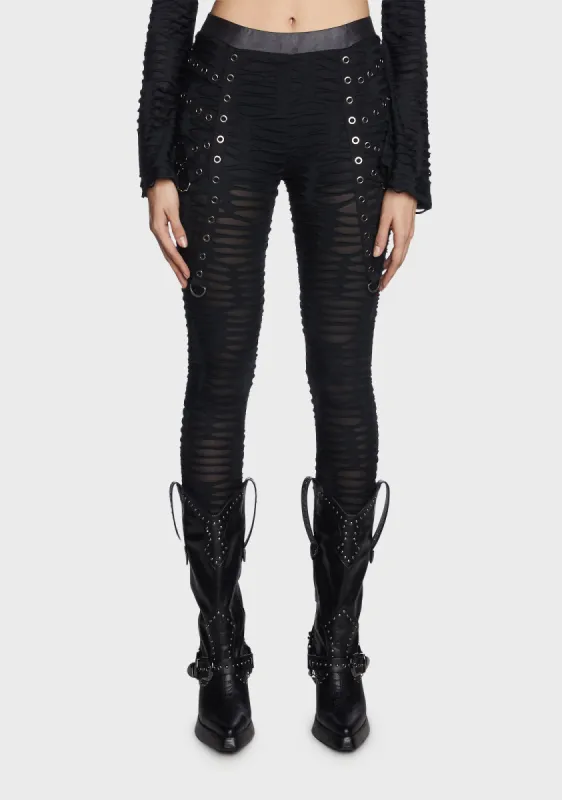 Goth Decayed Leggings sold by Dolls Kill