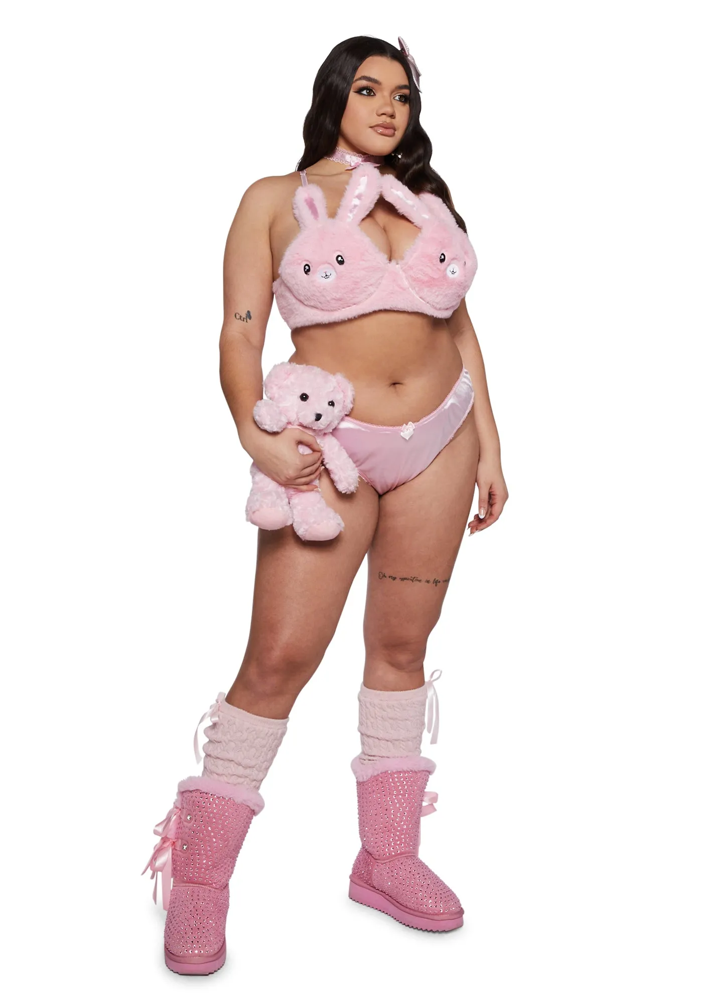 Plus Hop On It Lingerie Set sold by Dolls Kill product image thumbnail 2