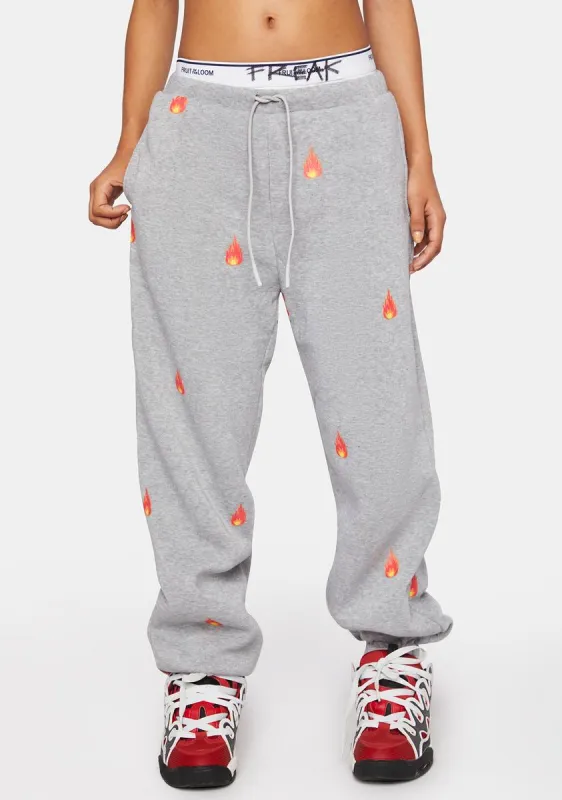 Bring The Heat Sweatpants sold by Dolls Kill