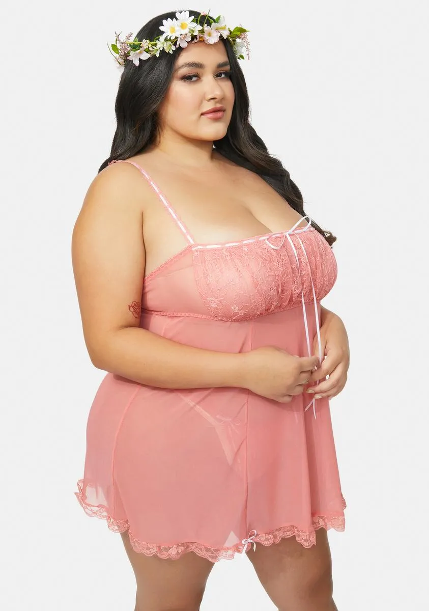 My Secret Diary Chiffon Chemise Set sold by Dolls Kill product image thumbnail 2