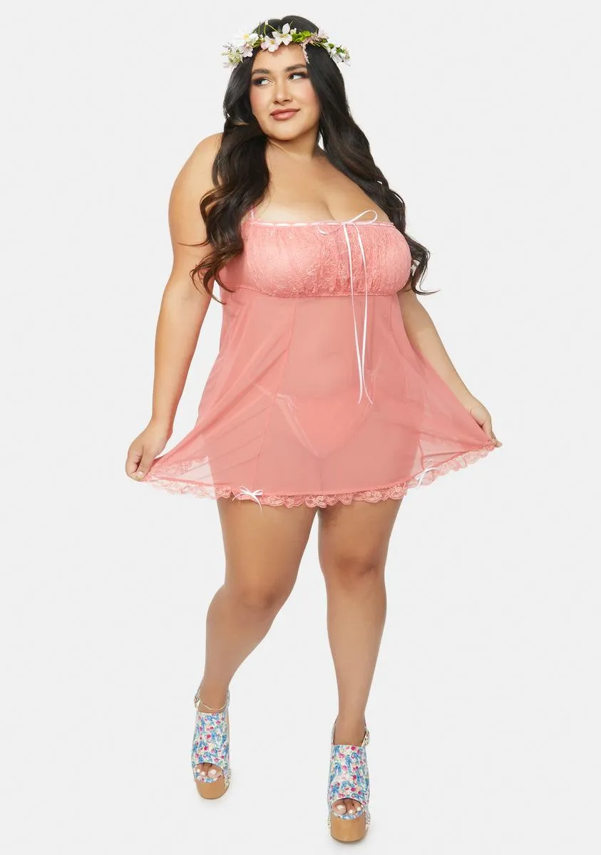 My Secret Diary Chiffon Chemise Set sold by Dolls Kill product image thumbnail 3