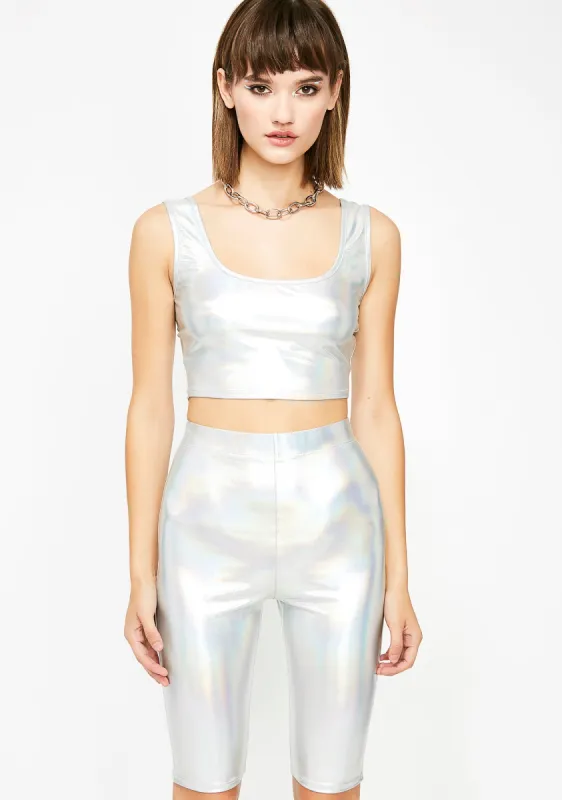 Milky Way Biker Shorts Set sold by Dolls Kill