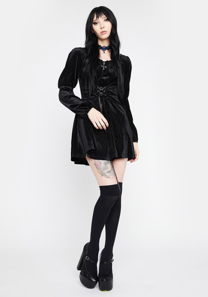Gothic Dreamlike Velvet Dress sold by Dolls Kill product image thumbnail 3