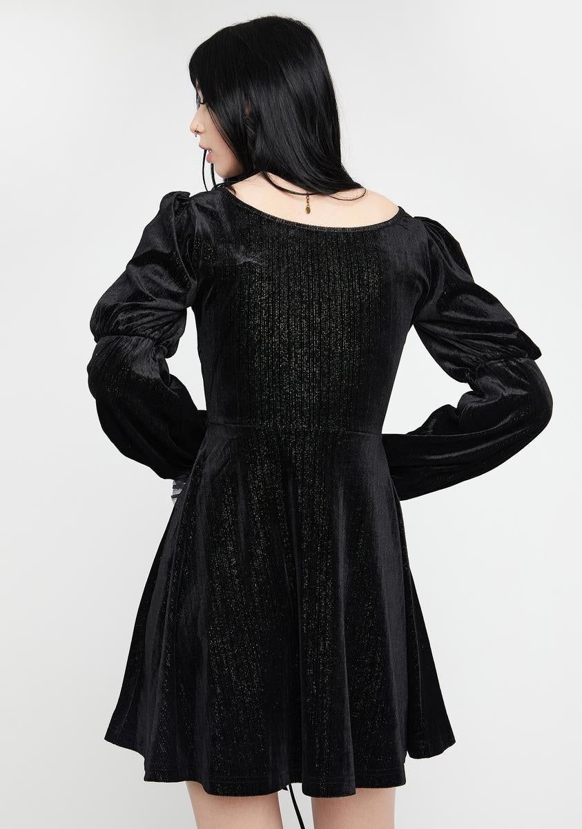 Gothic Dreamlike Velvet Dress sold by Dolls Kill product image thumbnail 4