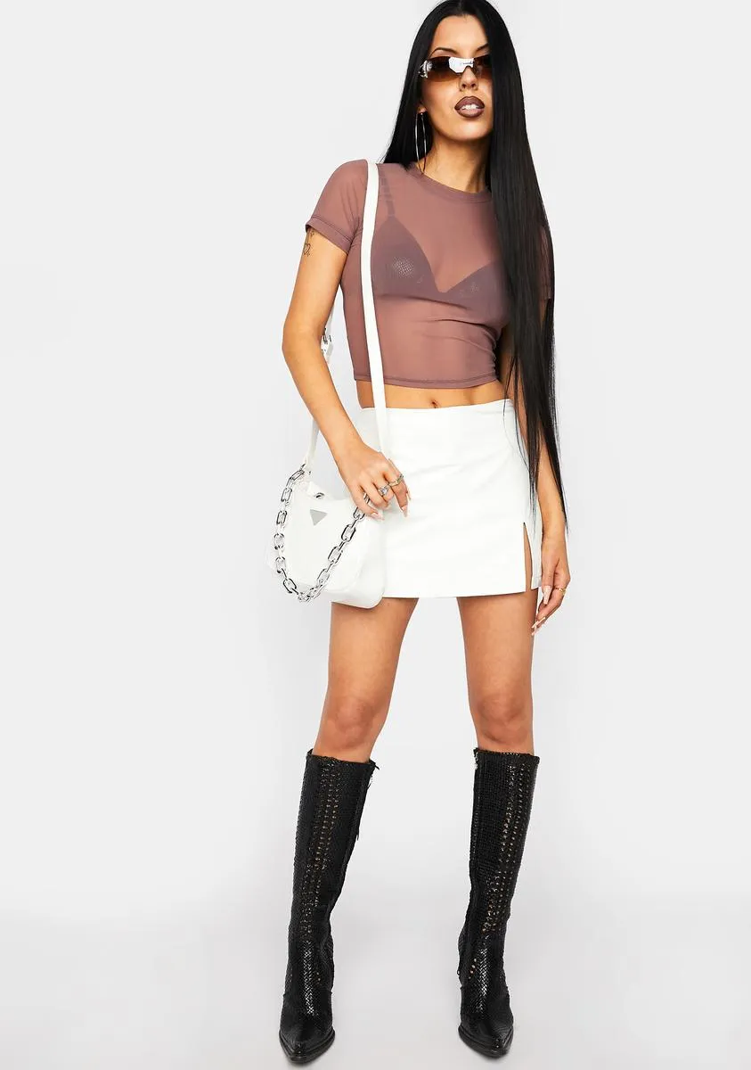 Mauve Change The Game Mesh Top sold by Dolls Kill product image thumbnail 3