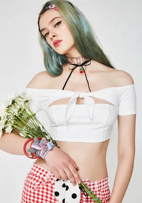Pure Bittersweet BB Crop Top sold by Dolls Kill
