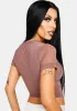 Mauve Change The Game Mesh Top sold by Dolls Kill