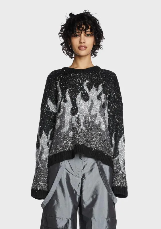 Revolt Knit Sweater sold by Dolls Kill