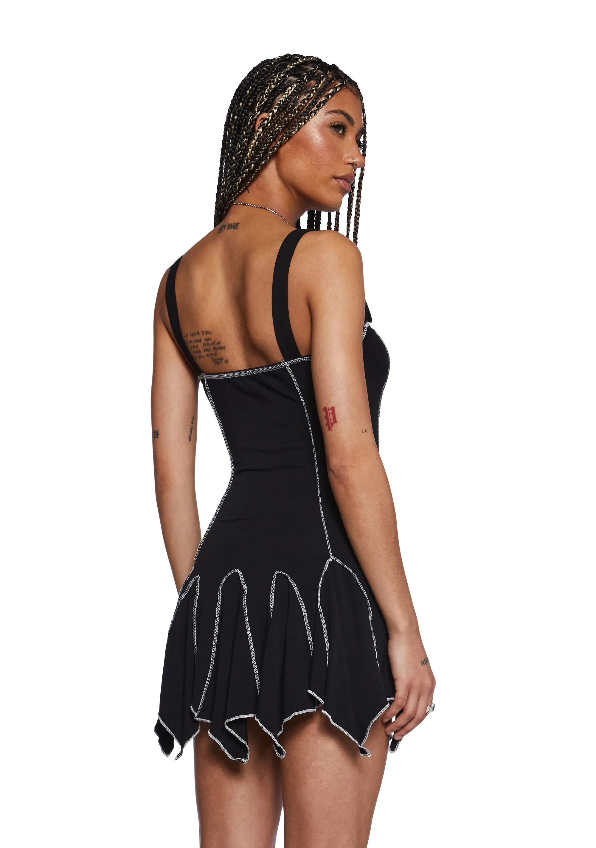 Serina Flare Mini Dress sold by Dolls Kill product image thumbnail 4