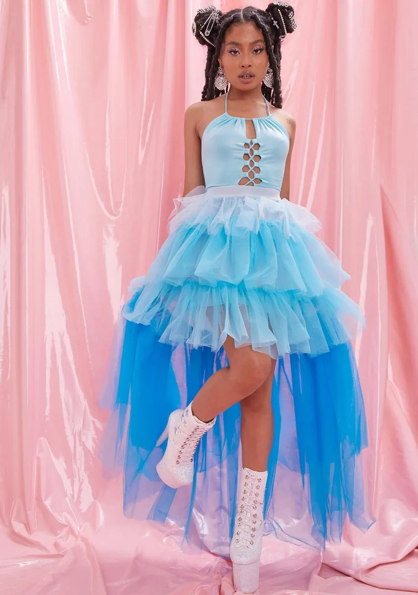 Sky Who Says Ombre Tulle High Low Skirt sold by Dolls Kill product image thumbnail 2