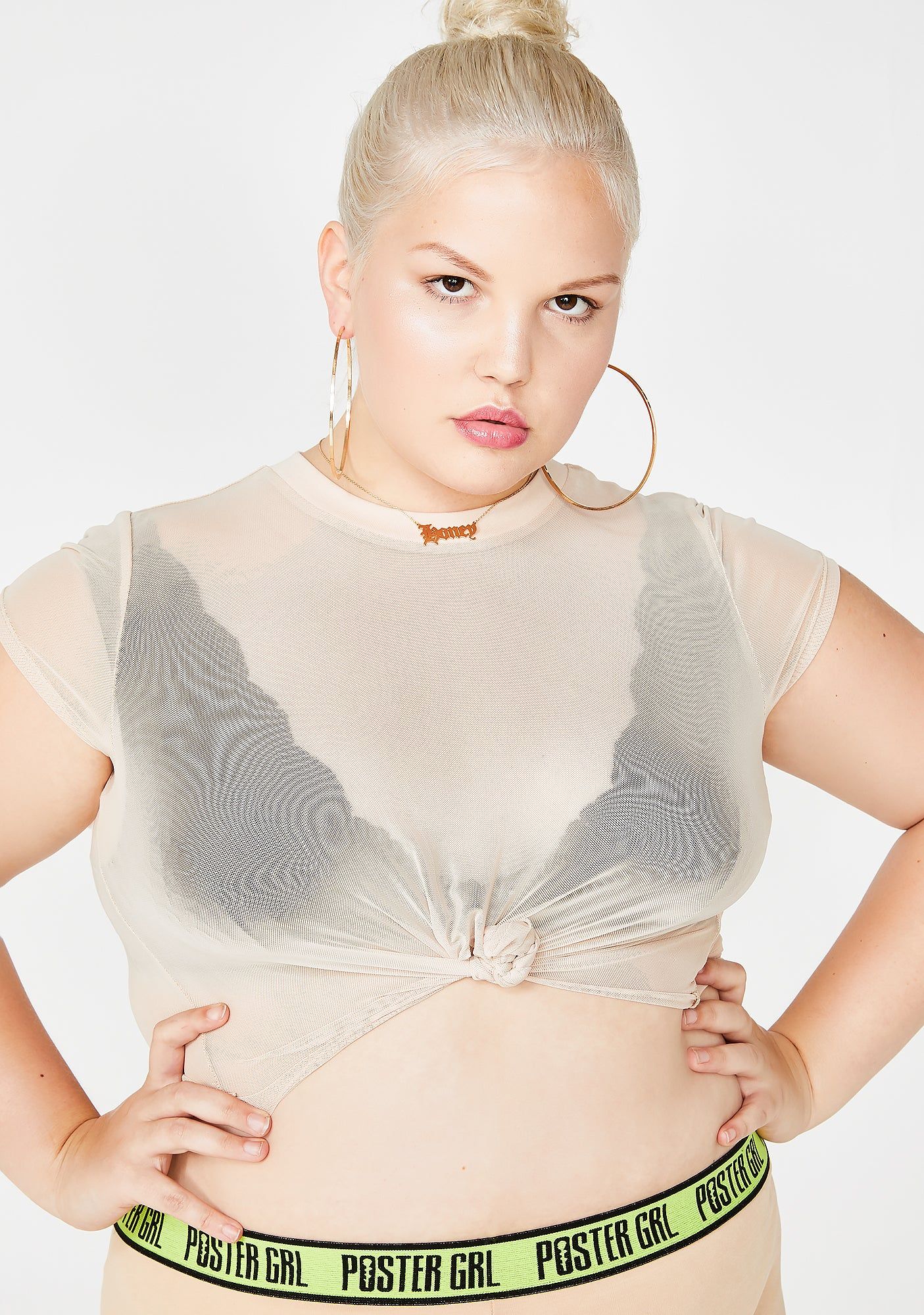 Charmed Miss Ya Knot Sheer Tee sold by Dolls Kill