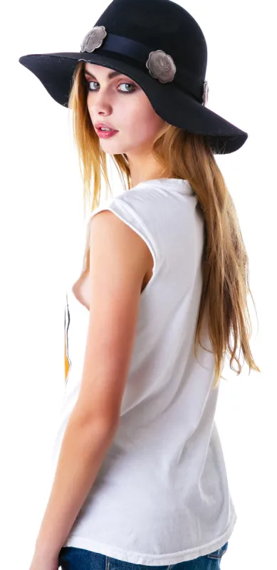 Top Hat Skull Muscle Tank sold by Dolls Kill