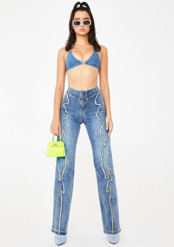 Kennedy Wide Leg Jeans sold by Dolls Kill