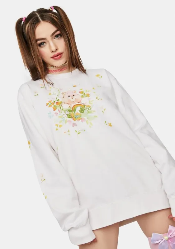 Cheer Bear Garden Crewneck Sweatshirt sold by Dolls Kill