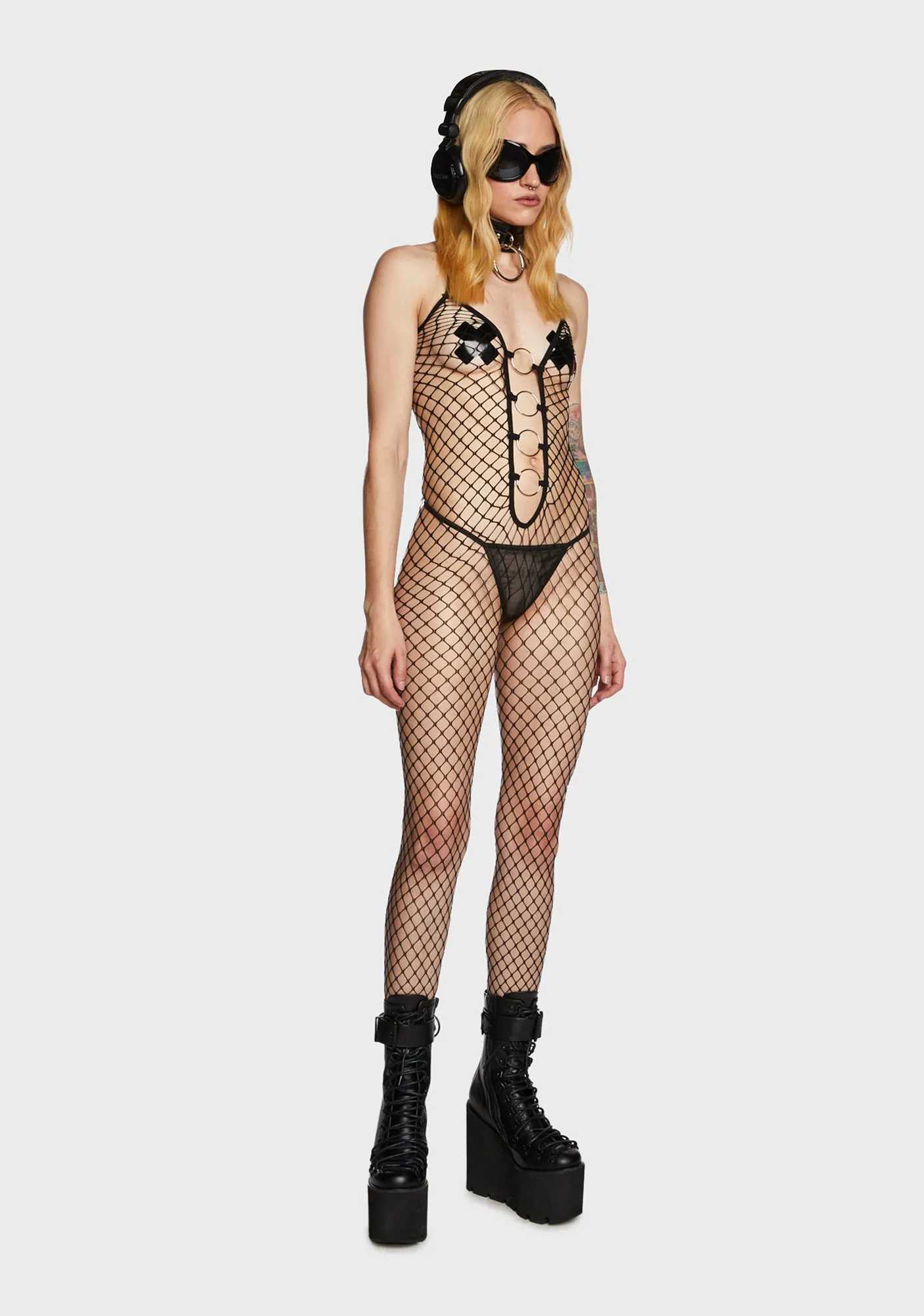 Causing Havoc Fishnet Bodystocking sold by Dolls Kill product image thumbnail 3