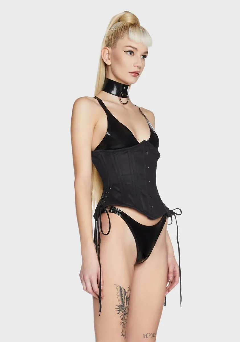 Top Drawer Satin Curvy Waist Cincher sold by Dolls Kill product image thumbnail 3