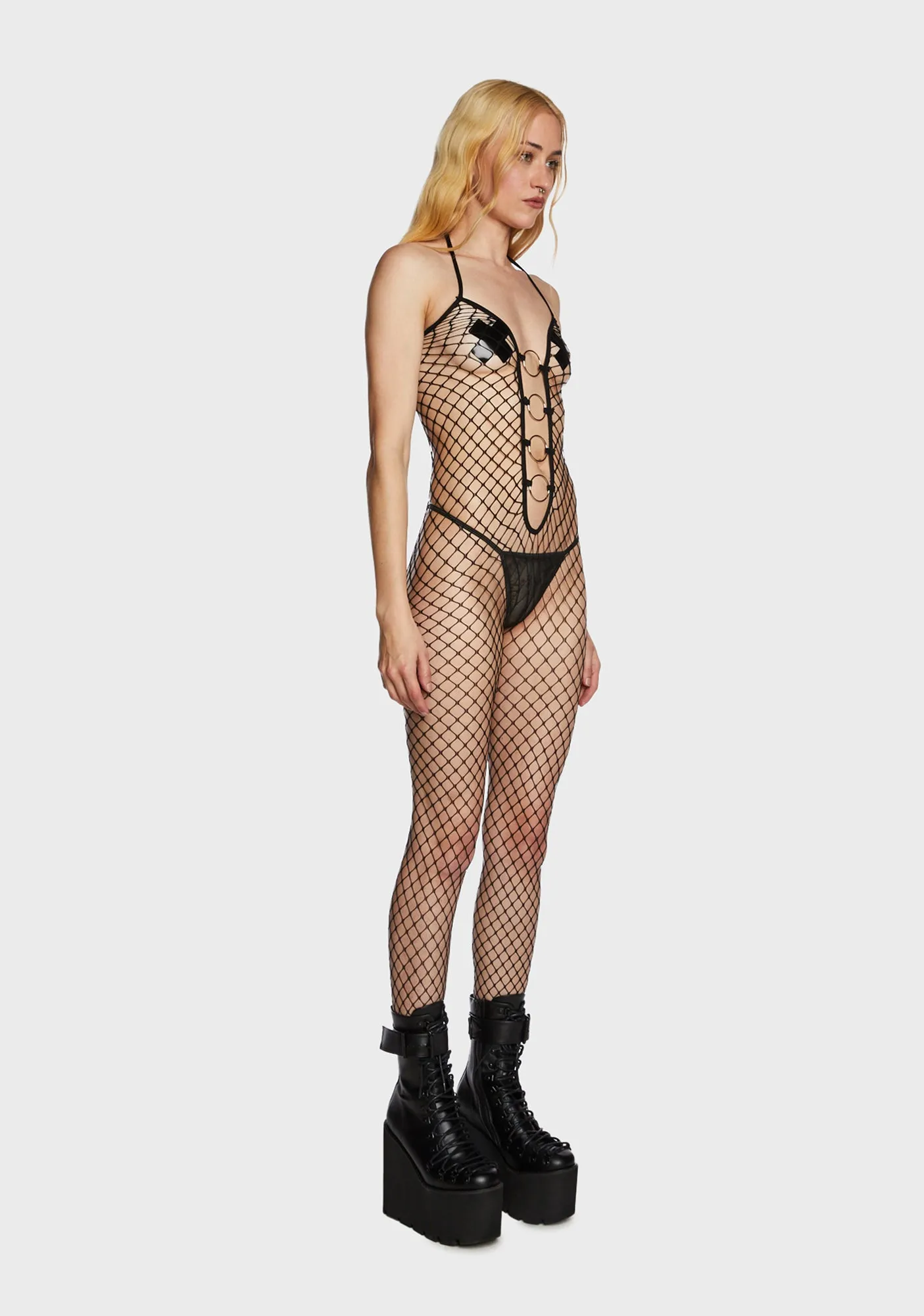 Causing Havoc Fishnet Bodystocking sold by Dolls Kill product image thumbnail 4