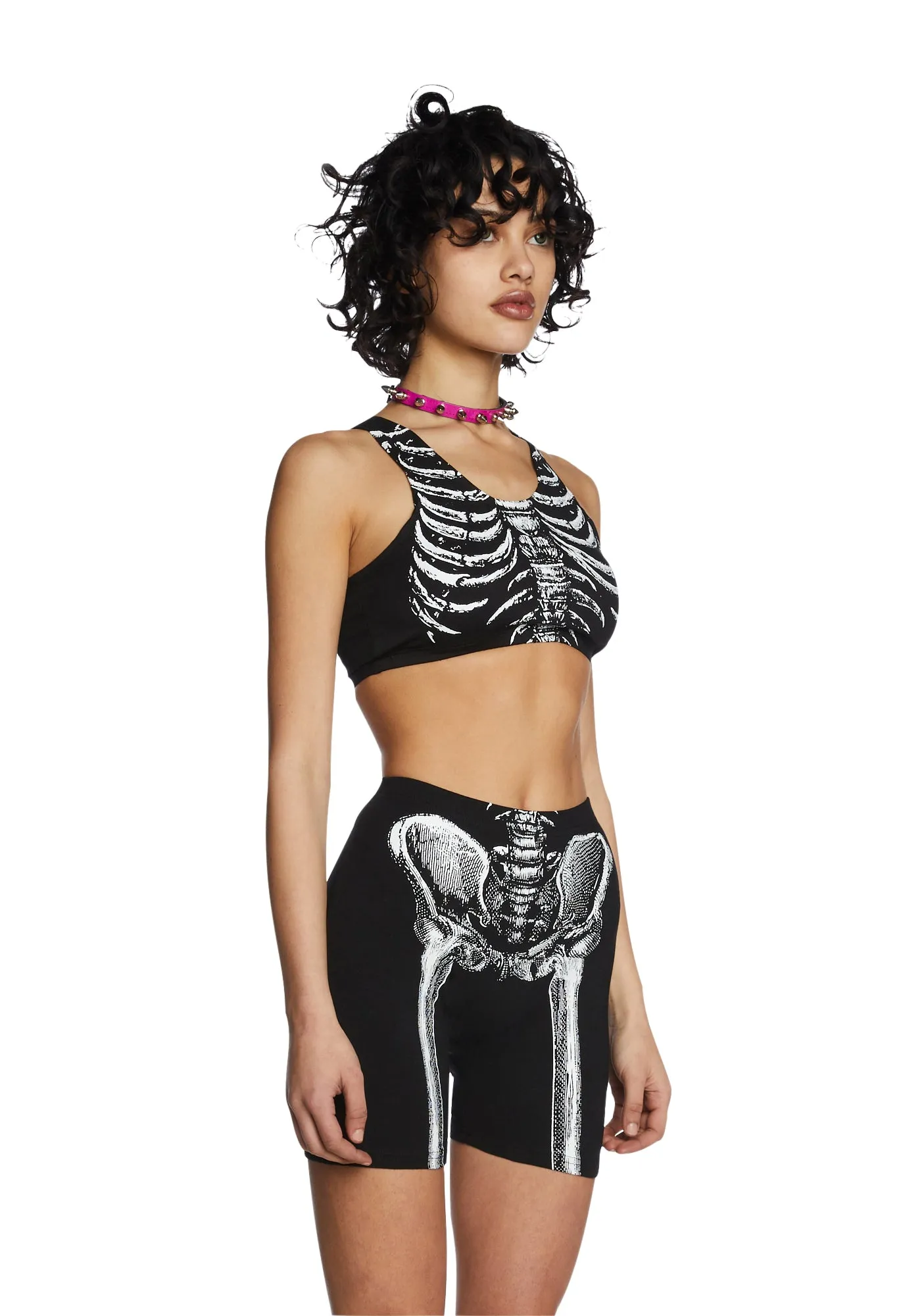Bone To Pick Skeleton Crop Top sold by Dolls Kill product image thumbnail 3