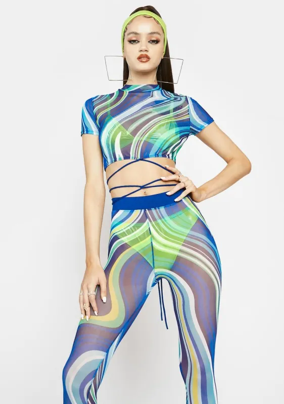 Astral Projection Mesh Pants Set sold by Dolls Kill
