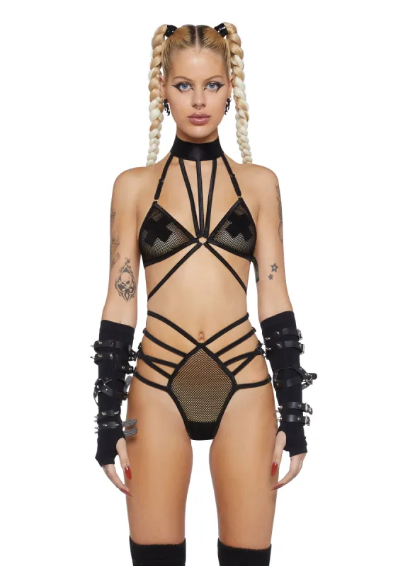 Digital Submission Fishnet Bodysuit sold by Dolls Kill