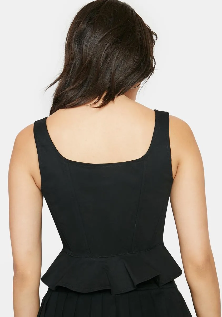 Sharp Tongue Corset Top sold by Dolls Kill product image thumbnail 4