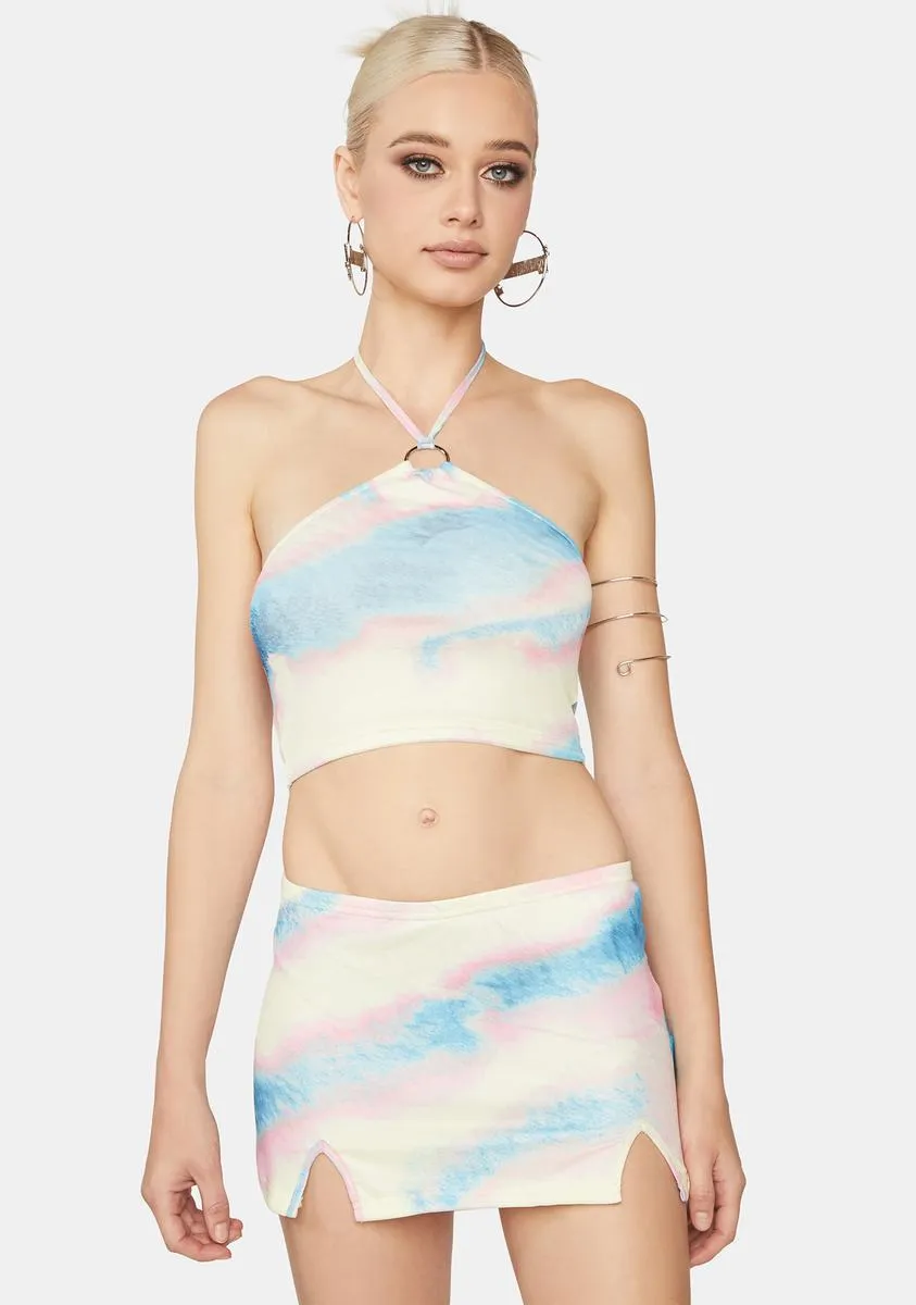 Sky Dune Racer Skirt Set sold by Dolls Kill