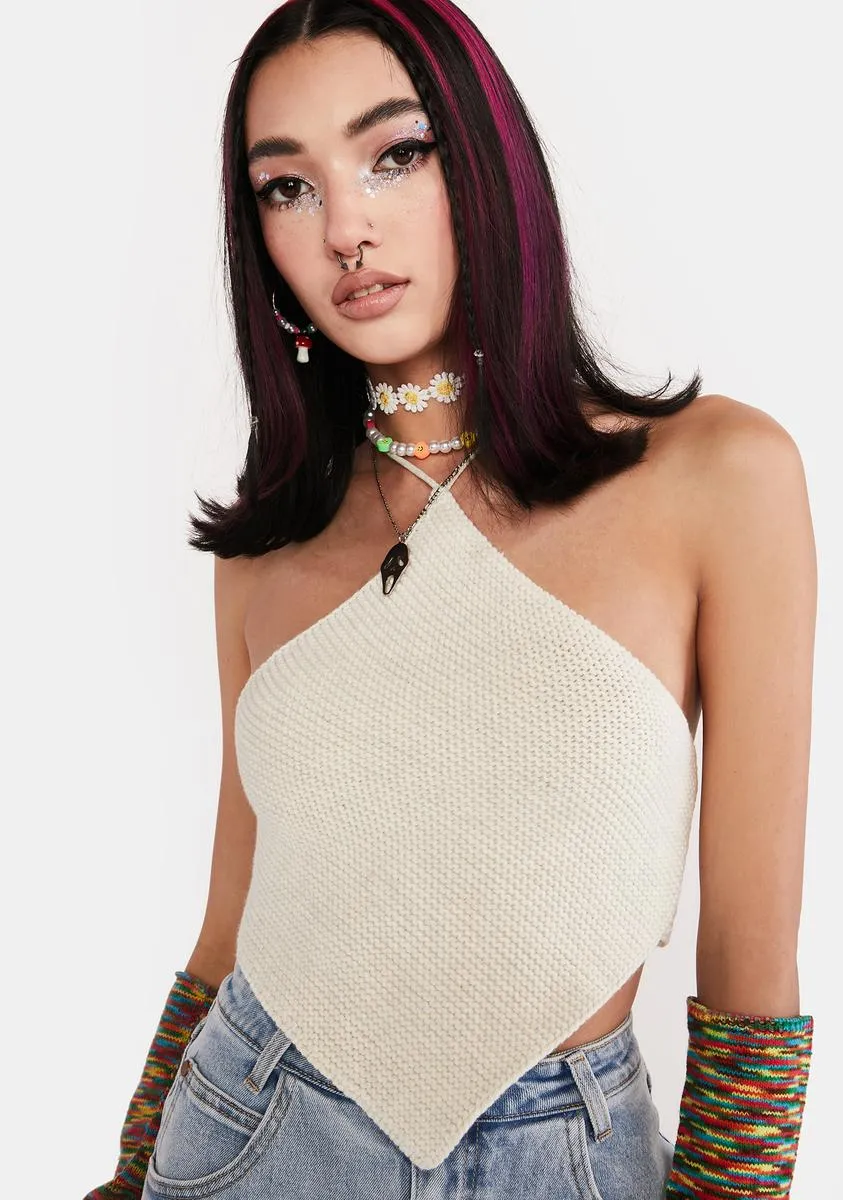 Brunch Date Crochet Crop Top sold by Dolls Kill