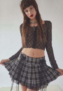 Not So Innocent Plaid Skirt sold by Dolls Kill