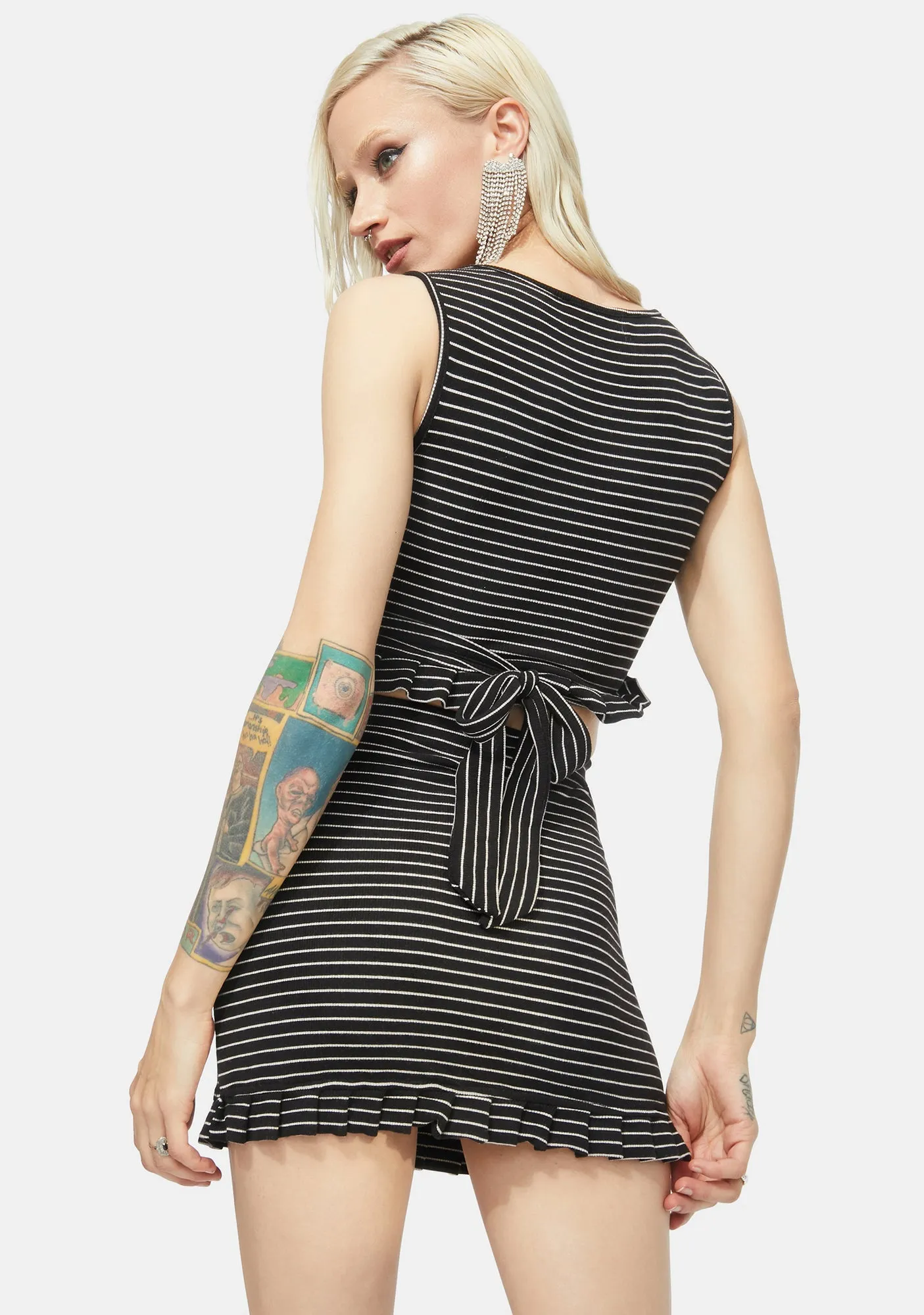 Between The Bliss Striped Skirt Set sold by Dolls Kill product image thumbnail 4