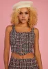 Pish Posh Tweed Corset sold by Dolls Kill