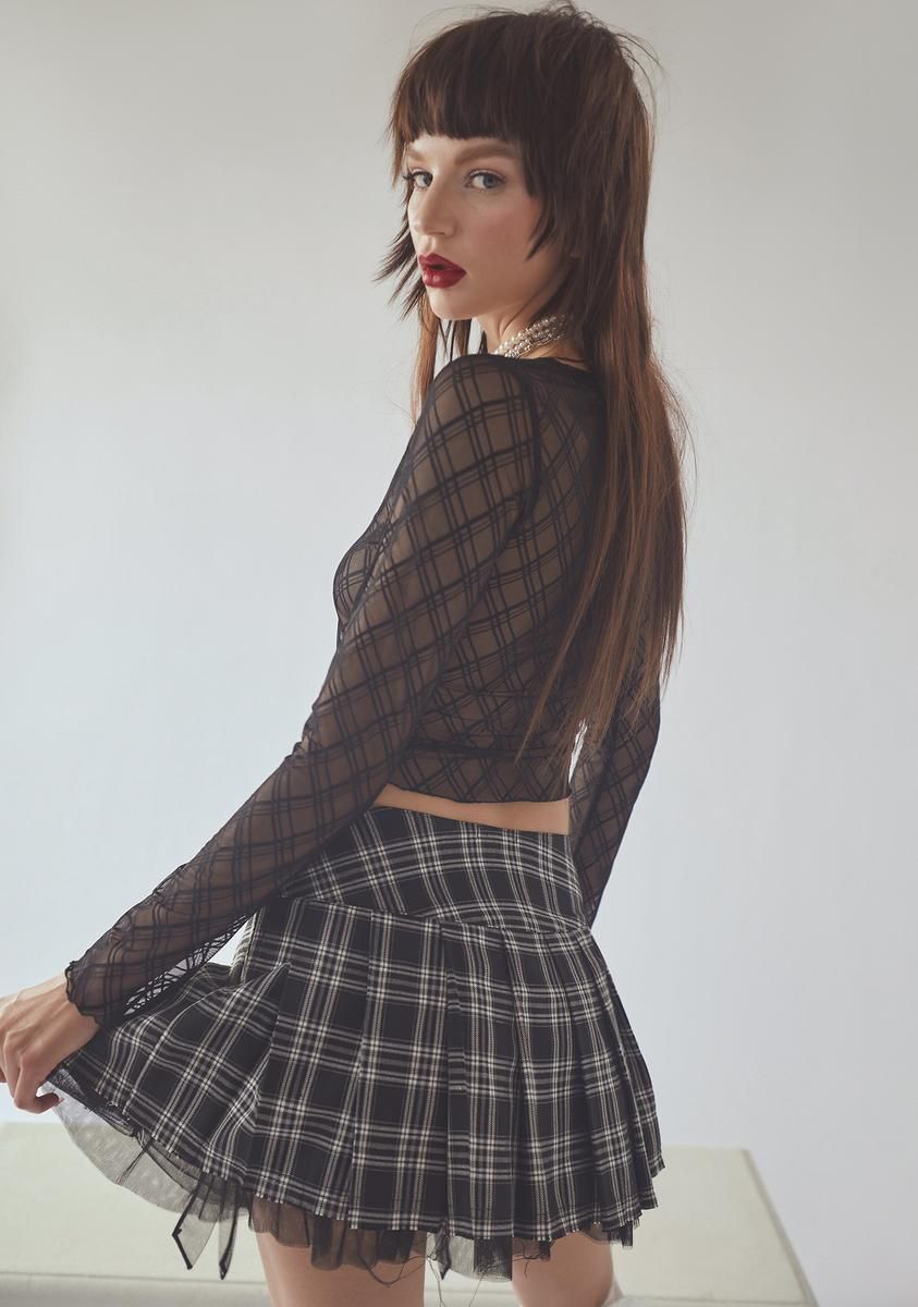 Not So Innocent Plaid Skirt sold by Dolls Kill product image thumbnail 4