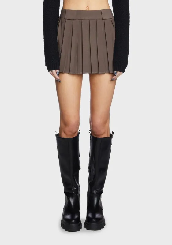 Alani Pleated Mini Skirt sold by Dolls Kill