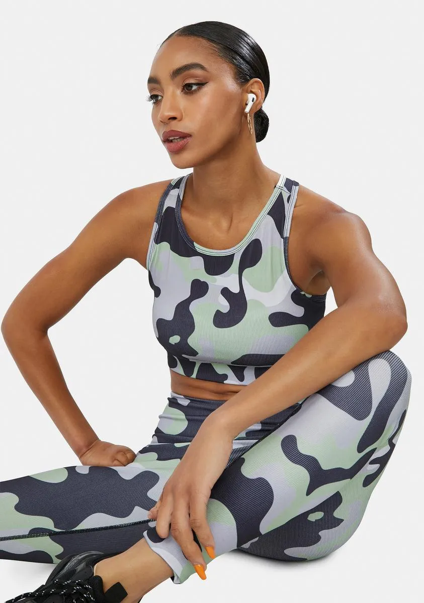 Dove Reporting 4 Duty Camo Sports Bra sold by Dolls Kill product image thumbnail 2