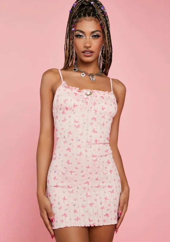 She's A Legacy Pointelle Mini Dress sold by Dolls Kill